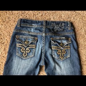 Rock & Roll Cowgirl Bootcut Bling Jeans